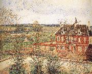 Camille Pissarro Deaf woman's home painting